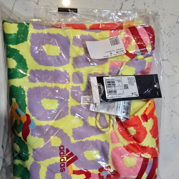 Women's adidas x FARM Rio 3-Stripes Hoodie (HS1196) SIZE XS NEW SEALED - Picture 8 of 9